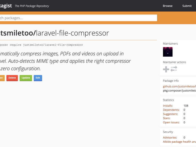 Laravel File Compressor